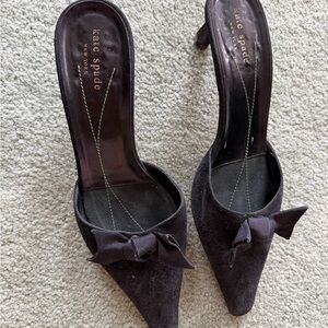 Kate Spade Black Bow Heels